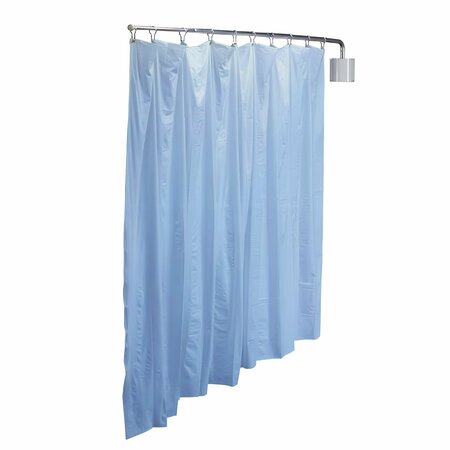 R&B WIRE PRODUCTS Antimicrobial Wall Mount Privacy Screen, 90in x 72in, Perwinkle Blue PST/AML/PB